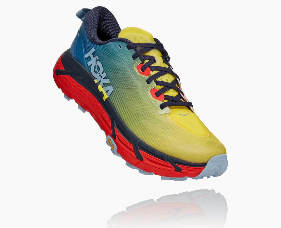 Hoka One One Spor Ayakkabı Erkek Mavi - Mafate Speed 3 - XZ1430627